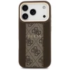 GUESS dėklas, skirtas IPHONE 17 Pro, suderinamas su MagSafe GUHMP17LPG4SEMCW (PU su 4G juostele), rudas