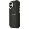 GUESS dėklas, skirtas IPHONE 17, suderinamas su MagSafe GUHMP17SPG4SEMCK (PU su 4G juostele), juodas