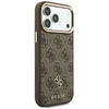 Dėklas Guess 4G su portfelem Magsafe do iPhone 18 Pro / 17 Pro ruda