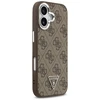 GUESS dėklas, skirtas IPHONE 17, suderinamas su „MagSafe“ GUHMP17SP4TSRCMW (PU 4G su trikampio logotipu SL), ruda