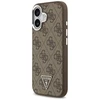 GUESS dėklas, skirtas IPHONE 17, suderinamas su „MagSafe“ GUHMP17SP4TSRCMW (PU 4G su trikampio logotipu SL), ruda