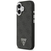 GUESS dėklas, skirtas IPHONE 17, suderinamas su MagSafe GUHMP17SP4TSRCMK (PU 4G su trikampio logotipu SL), juodas
