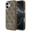 GUESS dėklas, skirtas IPHONE 17, suderinamas su „MagSafe“ GUHMP17SP4TSRCMW (PU 4G su trikampio logotipu SL), ruda