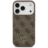 GUESS dėklas, skirtas IPHONE 17 Pro, suderinamas su MagSafe GUHMP17LP4TSRCMW (PU 4G su trikampio logotipu SL), ruda