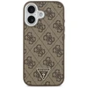 GUESS dėklas, skirtas IPHONE 17, suderinamas su „MagSafe“ GUHMP17SP4TSRCMW (PU 4G su trikampio logotipu SL), ruda