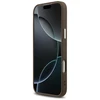 GUESS dėklas, skirtas IPHONE 17 Pro Max, suderinamas su MagSafe GUHMP17XP4TSRCMW (PU 4G su trikampio logotipu SL), ruda
