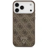 GUESS dėklas, skirtas IPHONE 17 Pro Max, suderinamas su MagSafe GUHMP17XP4TSRCMW (PU 4G su trikampio logotipu SL), ruda