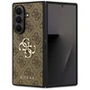 Guess PU 4G Metal Logo dėklas skirtas Samsung Galaxy Z Fold 7 rudos spalvos