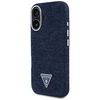 Guess Denim Triangle Logo MagSafe iPhone 16 Dėklas - Mėlyna