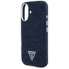Guess Denim Triangle Logo MagSafe iPhone 16 Dėklas - Mėlyna