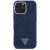 Guess Denim Triangle Logo MagSafe iPhone 16 Pro Dėklas - Mėlyna