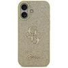 Dėklas Guess Fixed Glitter Big 4G skirtas Apple iPhone 17 aukso spalvos