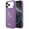 Dėklas Guess Fixed Glitter Big 4G skirtas Apple iPhone 17 Pro Max lilac