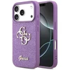 Dėklas Guess Fixed Glitter Big 4G skirtas Apple iPhone 17 Pro lilac