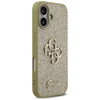 Dėklas Guess Fixed Glitter Big 4G skirtas Apple iPhone 17 aukso spalvos