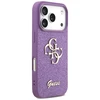 Dėklas Guess Fixed Glitter Big 4G skirtas Apple iPhone 17 Pro lilac