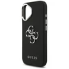 „Guess Grained Big 4G Classic“ logotipo dėklas, skirtas iPhone 17 - juodas