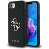 GUESS dėklas skirtas Apple iPhone 16e (SE 4 2025) GUHCPSE4PGT4MBK (PU Grained Big 4G and Classic) juodos spalvos