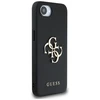 GUESS dėklas skirtas Apple iPhone 16e (SE 4 2025) GUHCPSE4PGT4MBK (PU Grained Big 4G and Classic) juodos spalvos