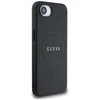 GUESS dėklas skirtas Apple iPhone 16e (SE 4 2025) suderinamas su MagSafe GUHMPSE4PGHSMMK (PU Grained Gold Ring) juodos spalvos