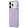 „Guess Grained Ring MagSafe“ dėklas Apple iPhone 17 Pro violetinis