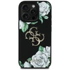 Originalus Dėklas GUESS Grained Roses Big 4G logo skirtas Apple iPhone 16 Pro Max juodos spalvos