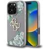 Dėklas Guess Grained Roses Big 4G logo skirtas Apple iPhone 16 Pro Max violetinės spalvos
