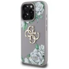 Dėklas Guess Grained Roses Big 4G logo skirtas Apple iPhone 16 Pro Max violetinės spalvos