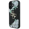 Originalus Dėklas GUESS Grained Roses Big 4G logo skirtas Apple iPhone 16 juodos spalvos