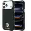 Dėklas Guess Grained Round Strass Logo MagSafe Case for iPhone 18 Pro / 17 Pro - Juodas