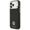 Dėklas Guess Grained Strass Logo MagSafe skirtas Apple iPhone 17 Pro Max juodos spalvos