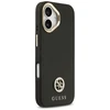Dėklas Guess Grained Strass Logo MagSafe skirtas Apple iPhone 17 juodos spalvos