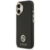 Dėklas Guess Grained Strass Logo MagSafe skirtas Apple iPhone 17 juodos spalvos