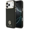 Dėklas Guess Grained Strass Logo MagSafe skirtas Apple iPhone 17 Pro Max juodos spalvos