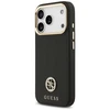 Dėklas Guess Grained Strass Logo MagSafe skirtas Apple iPhone 17 Pro juodos spalvos