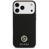 Dėklas Guess Grained Strass Logo MagSafe skirtas Apple iPhone 17 Pro Max juodos spalvos