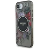 Guess IML Flowers MagSafe iPhone 16e Dėklas - Juodas