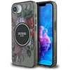 Guess IML Flowers MagSafe iPhone 16e Dėklas - Juodas