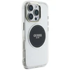 Originalus Dėklas GUESS IML Metal Colored Circle Classic Logo MagSafe skirtas Apple iPhone 16 Pro juodos spalvos