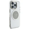 Originalus Dėklas GUESS IML Metal Colored Circle Classic Logo MagSafe skirtas Apple iPhone 16 Pro pilkos spalvos