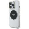 Originalus Dėklas GUESS IML Metal Colored Circle Classic Logo MagSafe skirtas Apple iPhone 16 Pro juodos spalvos