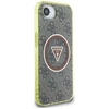 „Guess IML Metal Glitter 4G Circle Triangle MagSafe“ dėklas, skirtas iPhone 16e - ruda