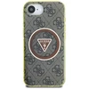 „Guess IML Metal Glitter 4G Circle Triangle MagSafe“ dėklas, skirtas iPhone 16e - ruda