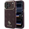 Dėklas Guess Peony 4G Small Logo MagSafe do iPhone 18 Pro Max / 17 Pro Max bordo spalvos