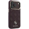 Dėklas Guess Peony 4G Small Logo MagSafe do iPhone 18 Pro Max / 17 Pro Max bordo spalvos