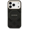GUESS dėklas, skirtas IPHONE 17 Pro, suderinamas su MagSafe GUHMP17LPSAMSECK (PU W/ Peony Hot Stamp) juodas