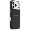 GUESS dėklas, skirtas IPHONE 17 Pro, suderinamas su MagSafe GUHMP17LPSAMSECK (PU W/ Peony Hot Stamp) juodas