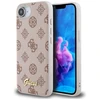 Guess Peony Script logotipas MagSafe iPhone 16e dėklas – rudas