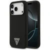 Guess Silicone Triangle Logo MagSafe - dėklas skirtas Apple iPhone 17 Pro juodas