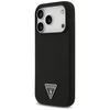 Guess Silicone Triangle Logo MagSafe - dėklas skirtas Apple iPhone 17 Pro juodas